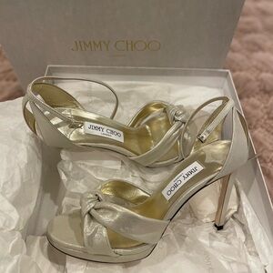NWT Jimmy Choo Rosie gold heel